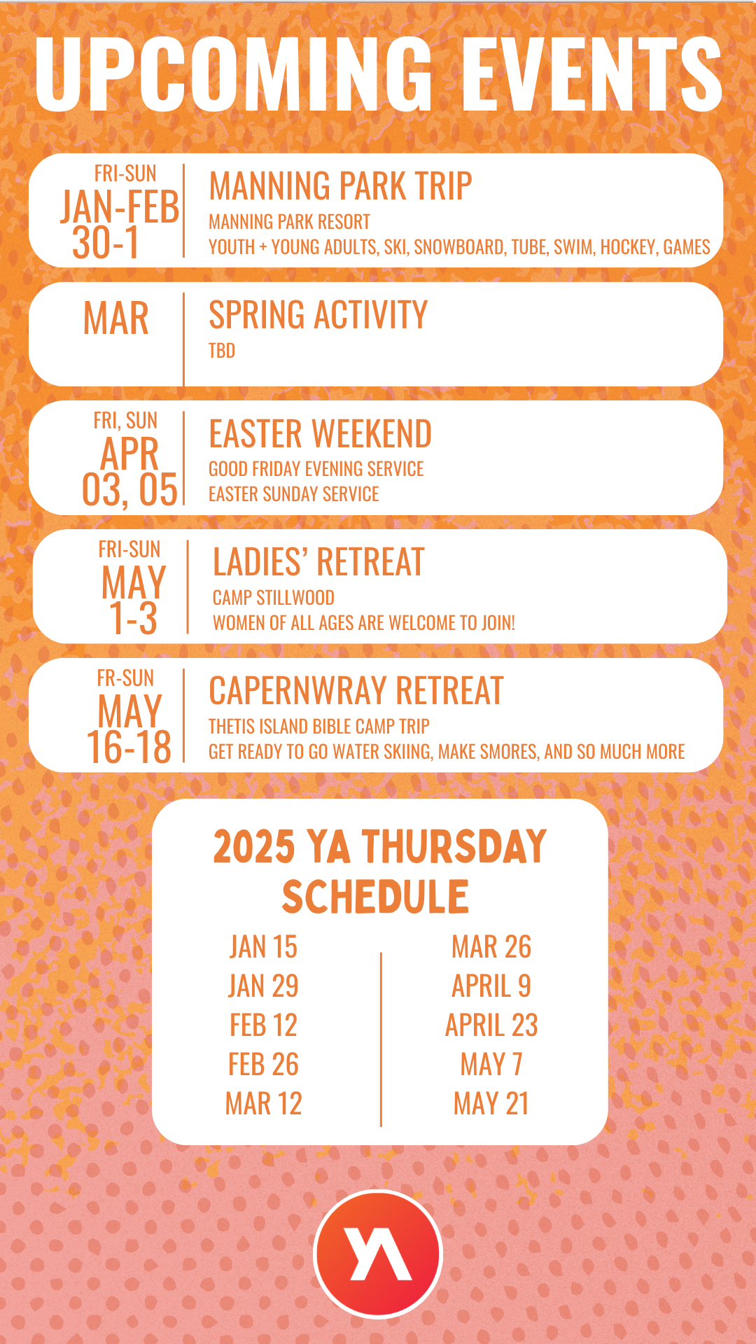 Schedule 2026