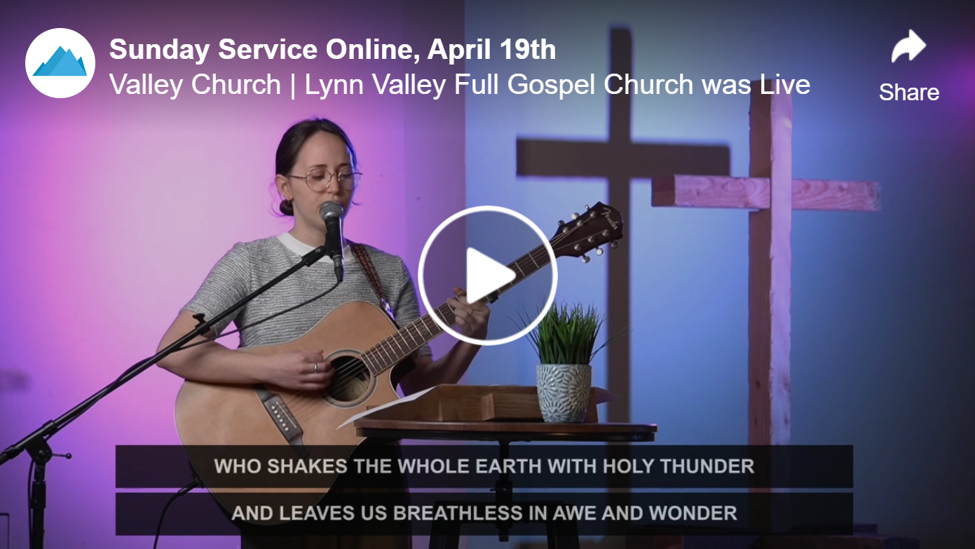 Online Sunday Service, April 19th 
