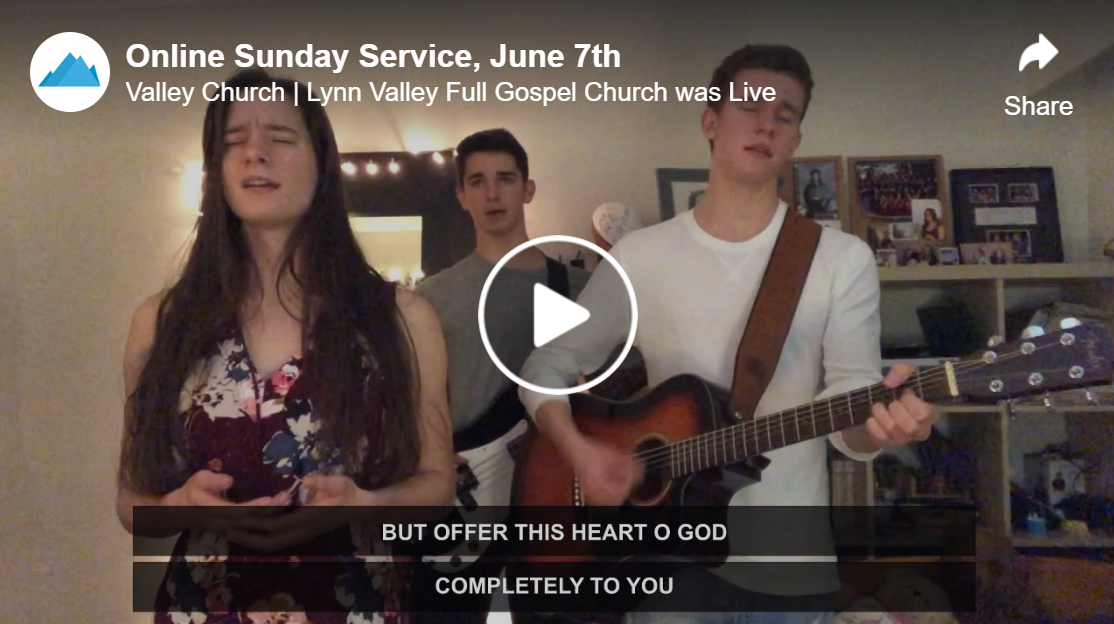 Online Sunday Service, June 7th